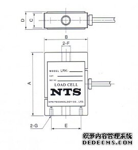 日本NTS LRK-500N稱重傳感器的產品尺寸